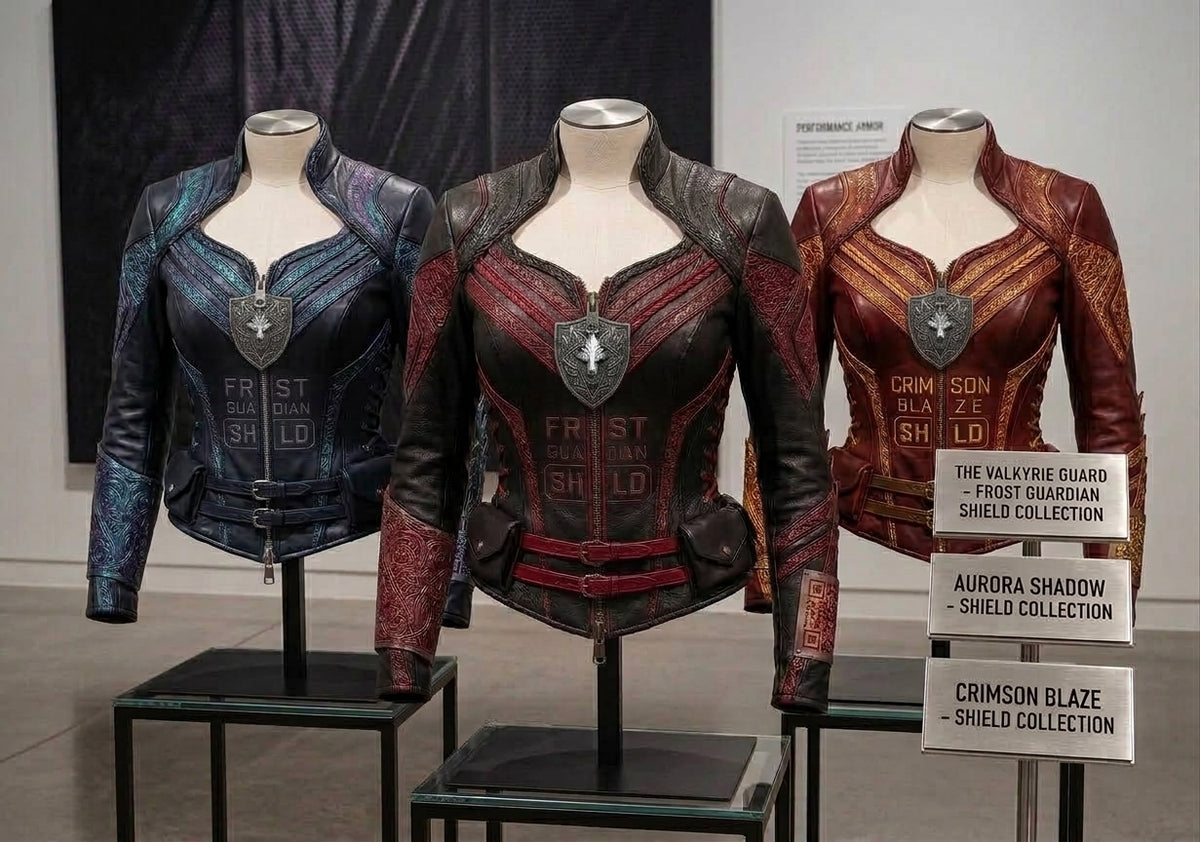 Frost Guardian The Valkyrie Guard Leather Jacket – Premium Embossed Nappa Med-RODO Luxury Armor (Grabacki Marcin)