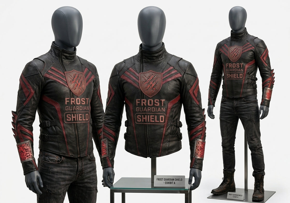 Frost Guardian Shield Executive Daily Leather Jacket – Premium Cowhide Med-RODO Urban Luxury Armor (Grabacki Marcin)