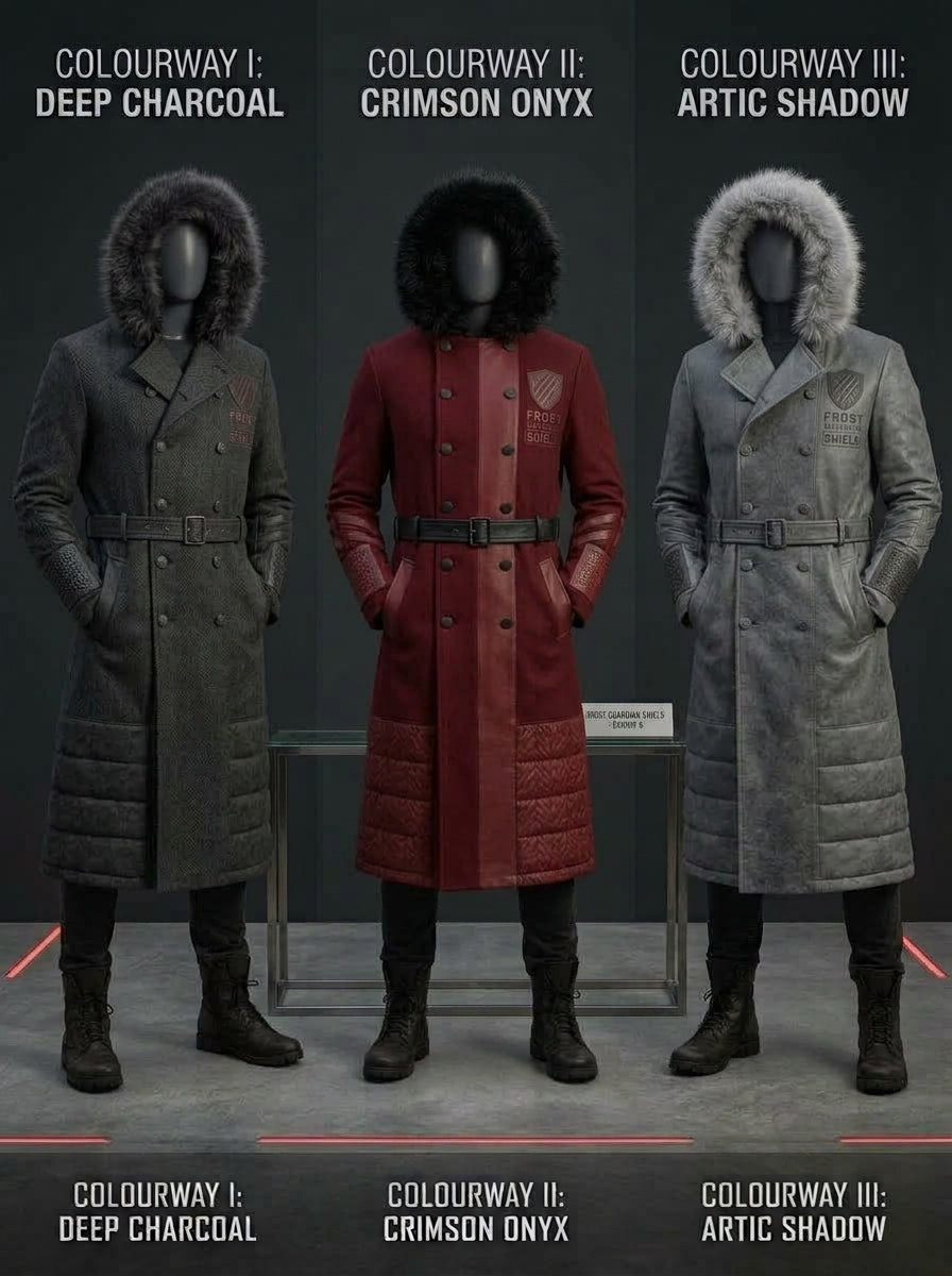 Frost Guardian Royal Melton Wool Trench Coat – Ultra-Dense Cashmere Touch Med-RODO Executive Luxury Armor (Grabacki Marcin)