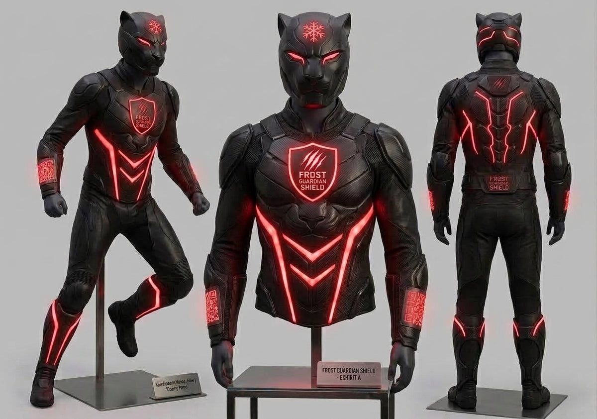 Frost Guardian Shadow Puma Black Panther Edition – Premium Track Suit & Carbon Helmet Set (Grabacki Marcin)