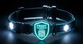 Frost Guardian Shield Tactical K9 LED Collar – Ballistic Nylon Quick-Lock Med-RODO Smart QR System (Grabacki Marcin