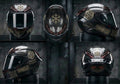 Frost Guardian Carbon Fiber Tactical Shield – Monocoque Gold & Titanium ICE Helmet (Grabacki Marcin)
