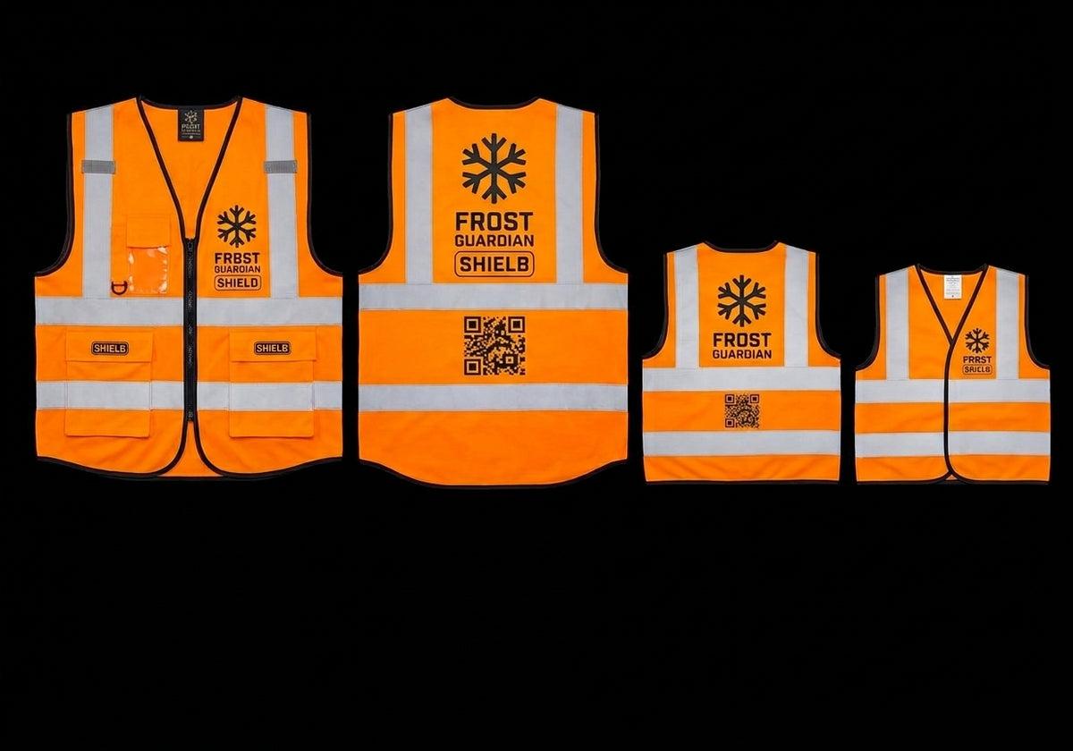 Frost Guardian High-Vis Safety Vest – Ultra Reflective Med-RODO Executive Protection Armor (Grabacki Marcin)