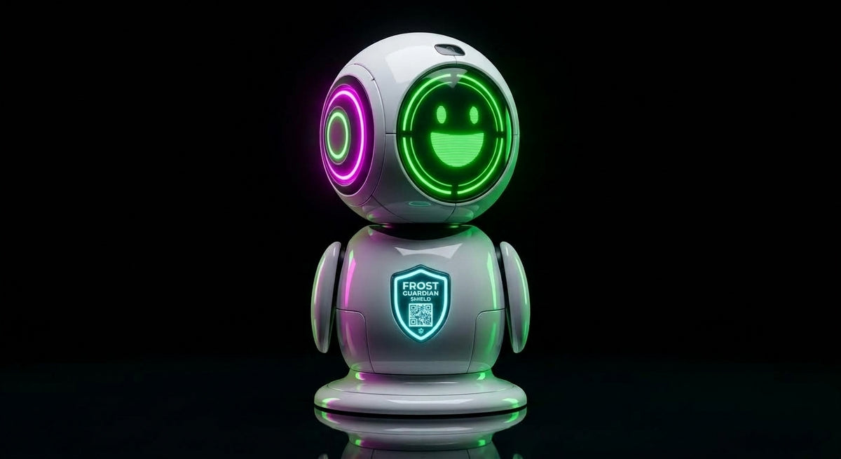 Frost Guardian Grabson AI Cyborg-Bot Shield – Premium Multi-Functional Cleaning, Voice & Security Home Robot (Grabacki Marcin)