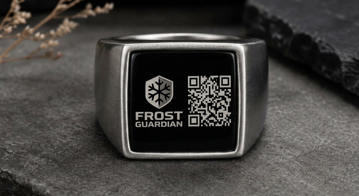 Frost Guardian Elite Tactical Signet Ring – Edelstahl Premium Edition (Grabacki Marcin