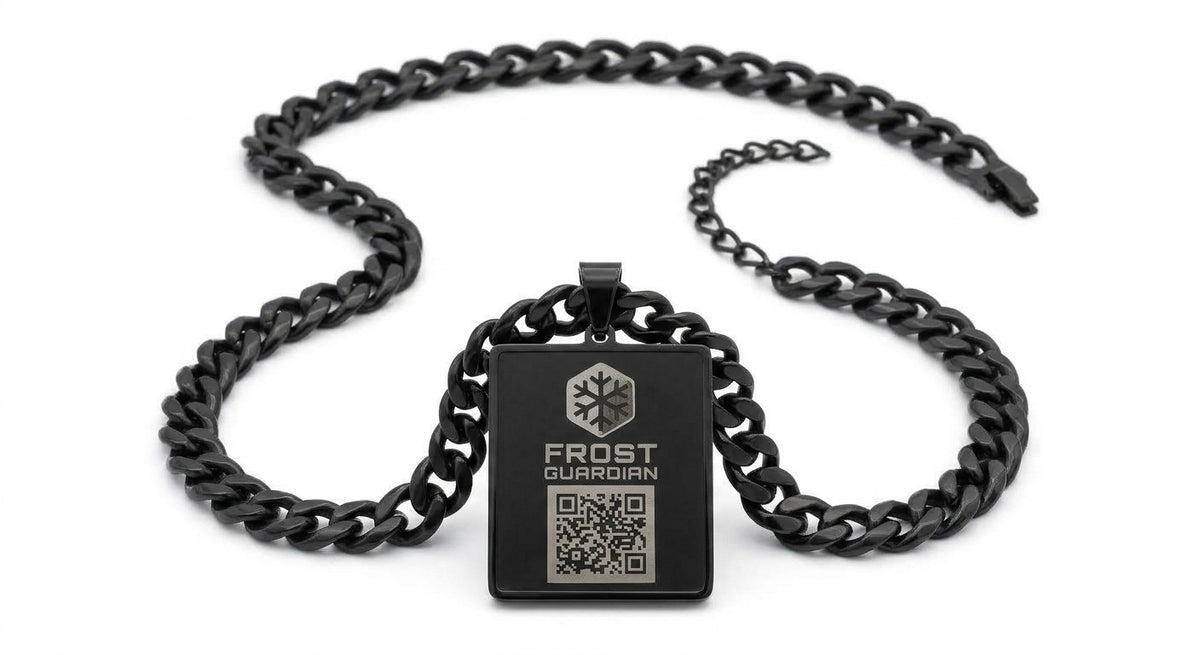 Frost Guardian Elite Tactical Necklace – Edelstahl & Military Shield Edition (Grabacki Marcin)