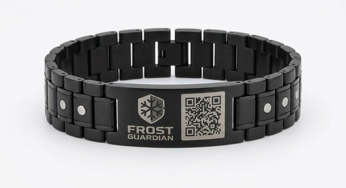 Frost Guardian Elite Tactical Bracelet – Edelstahl & Stretch Core Edition (Grabacki Marcin)